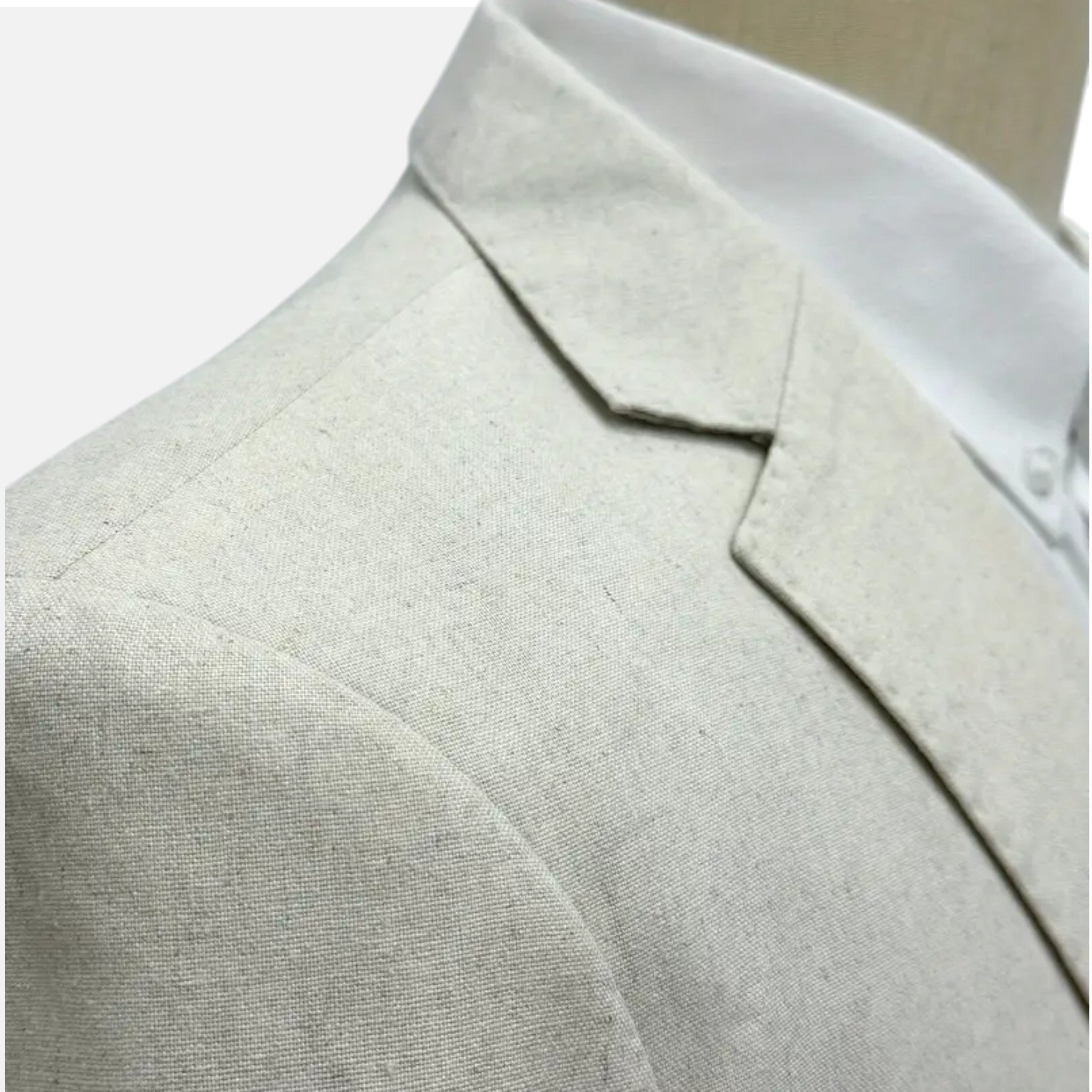 Pebblebury | Men’s Linen Single-Breasted Suit Set