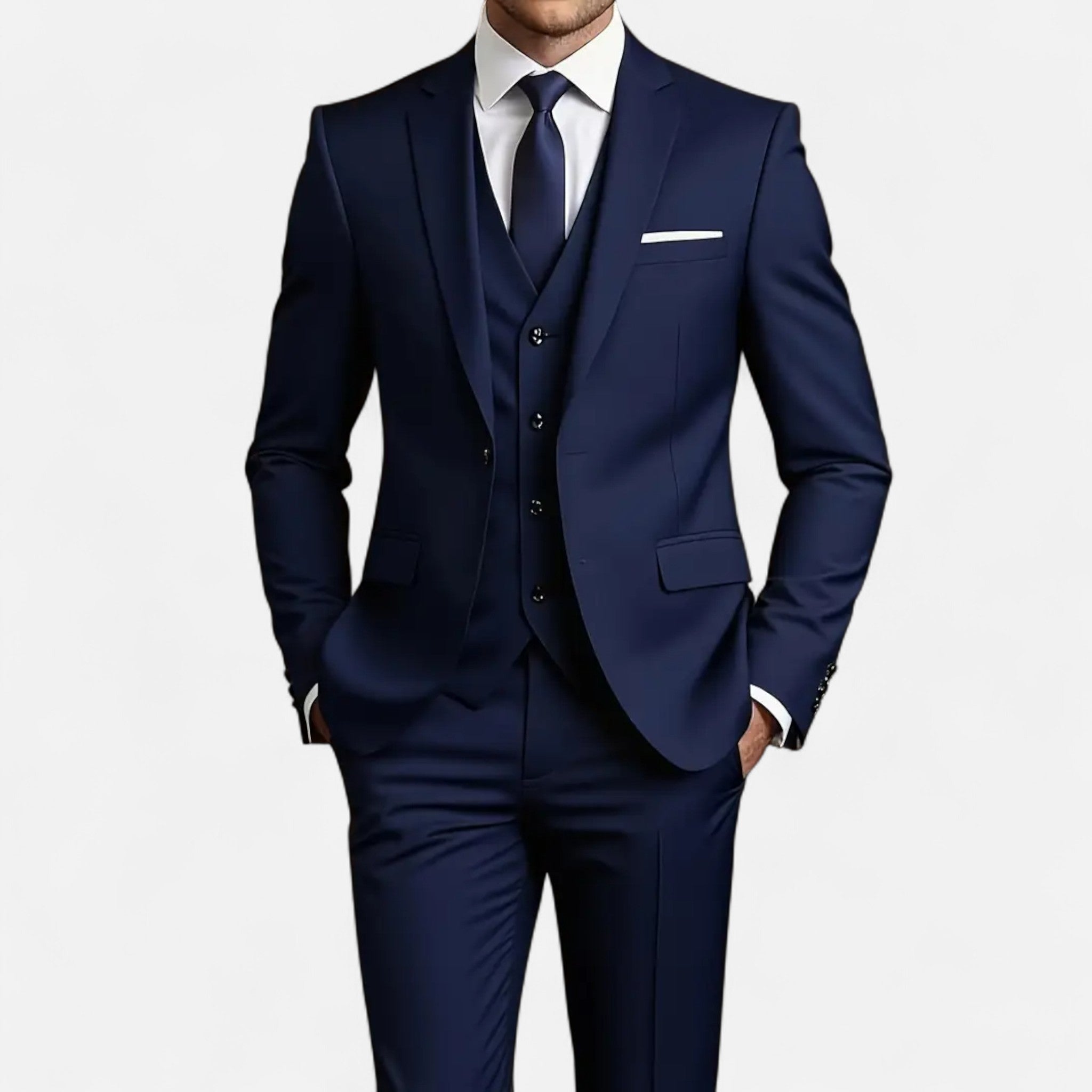 Pebblebury | Men’s 3-Piece Slim Fit Tuxedo Suit