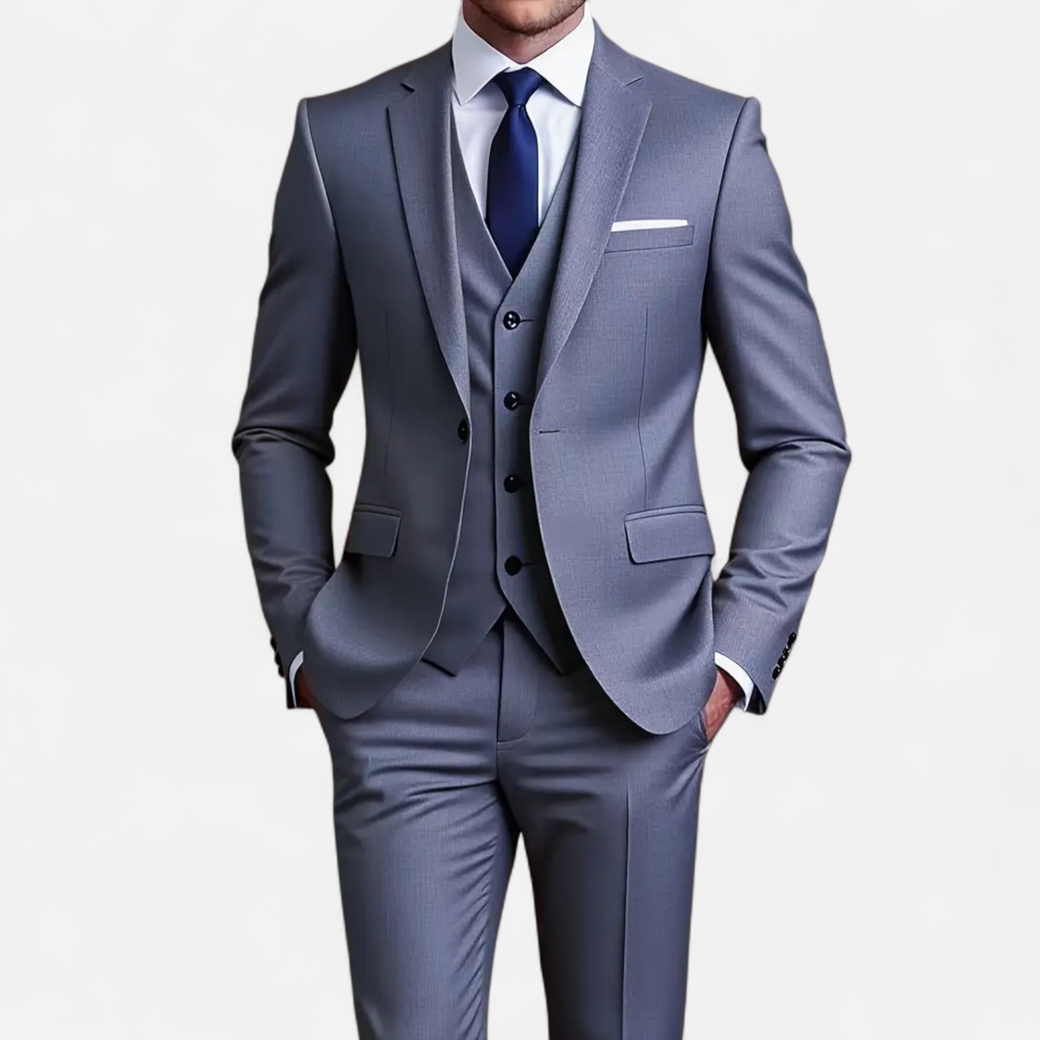 Pebblebury | Men’s 3-Piece Slim Fit Tuxedo Suit