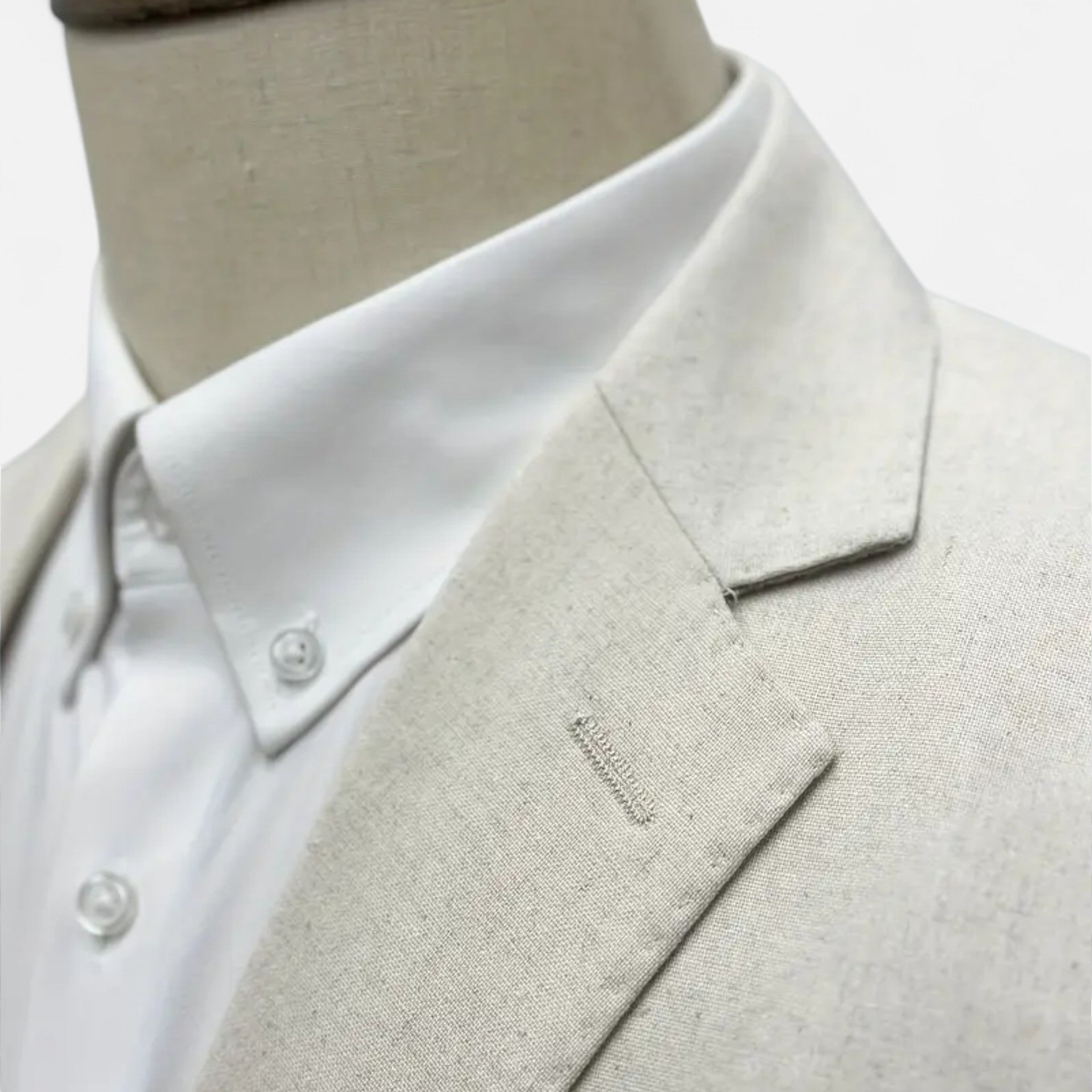 Pebblebury | Men’s Linen Single-Breasted Suit Set