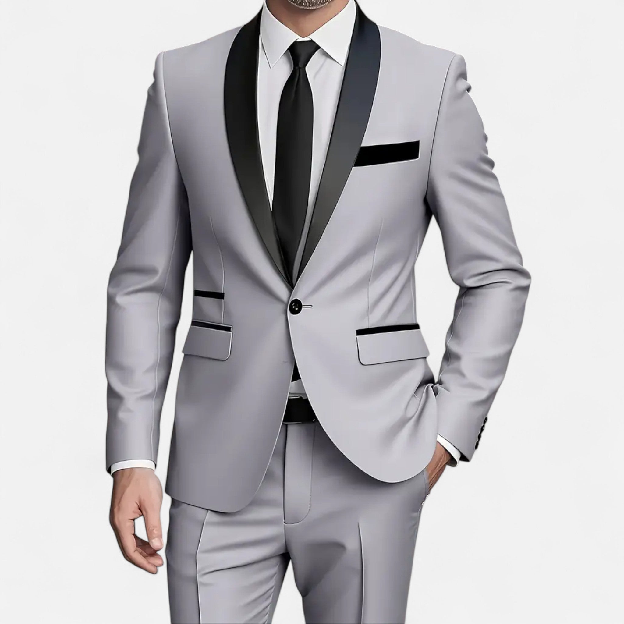 Pebblebury | Men’s Slim Fit 3-Piece Banquet Tuxedo Suit