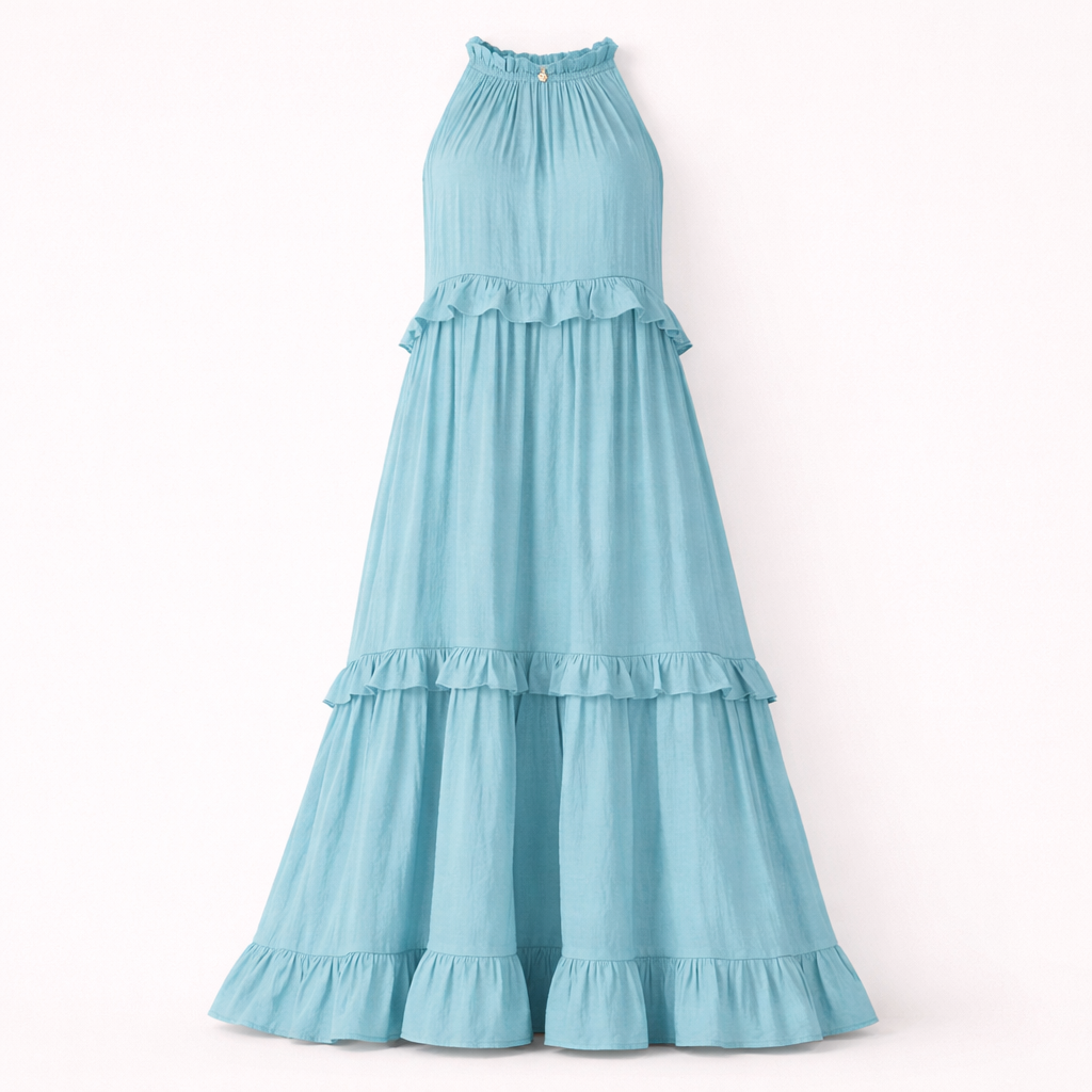 Fawnbury | Women’s Ruffle Trim Tiered Maxi Dress
