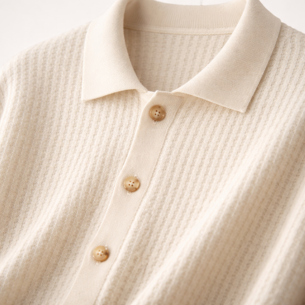 Fawnbury | Men’s Textured Knit Button-Up Cardigan