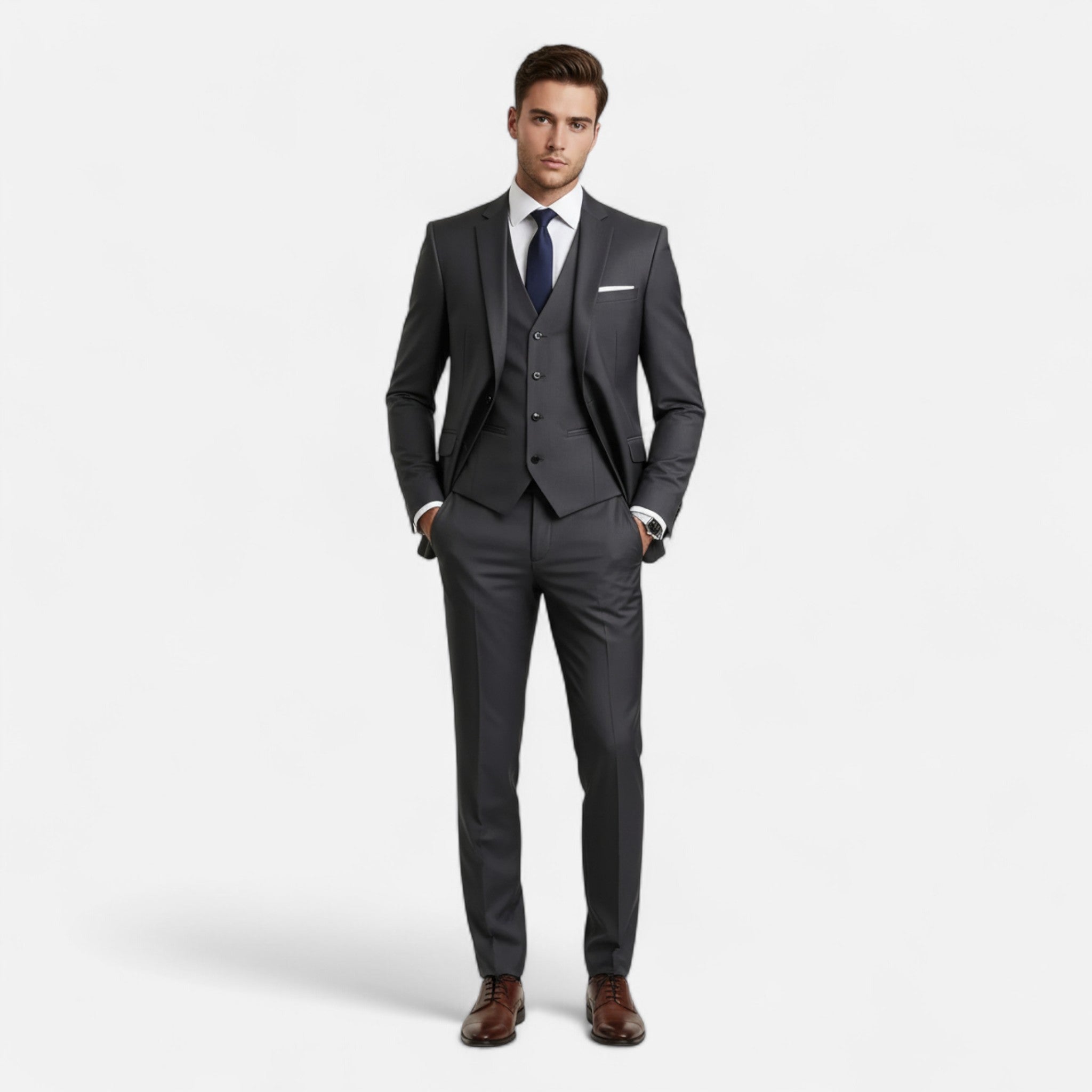Pebblebury | Men’s 3-Piece Slim Fit Tuxedo Suit