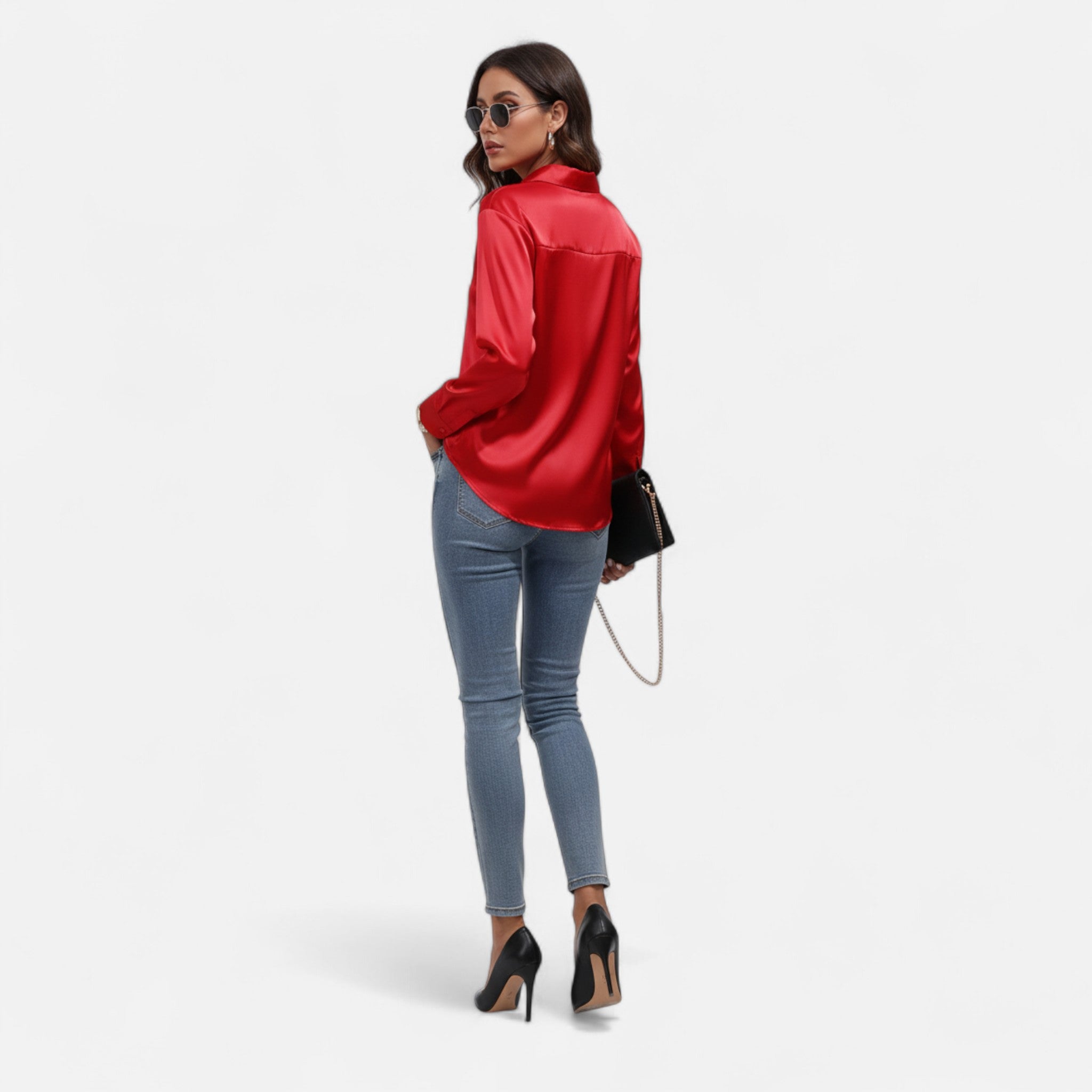 Fawnbury | Women’s Elegant Satin-Finish Blouse