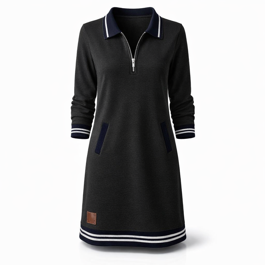 Fawnbury | Women’s Chic Long Sleeve Cotton Dress