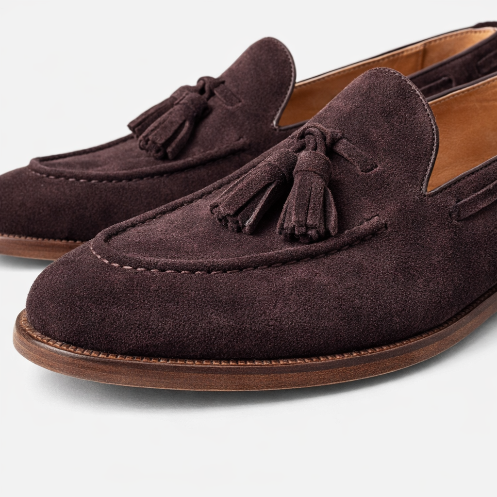 Fawnbury | Men’s Nubuck Leather Penny Loafers