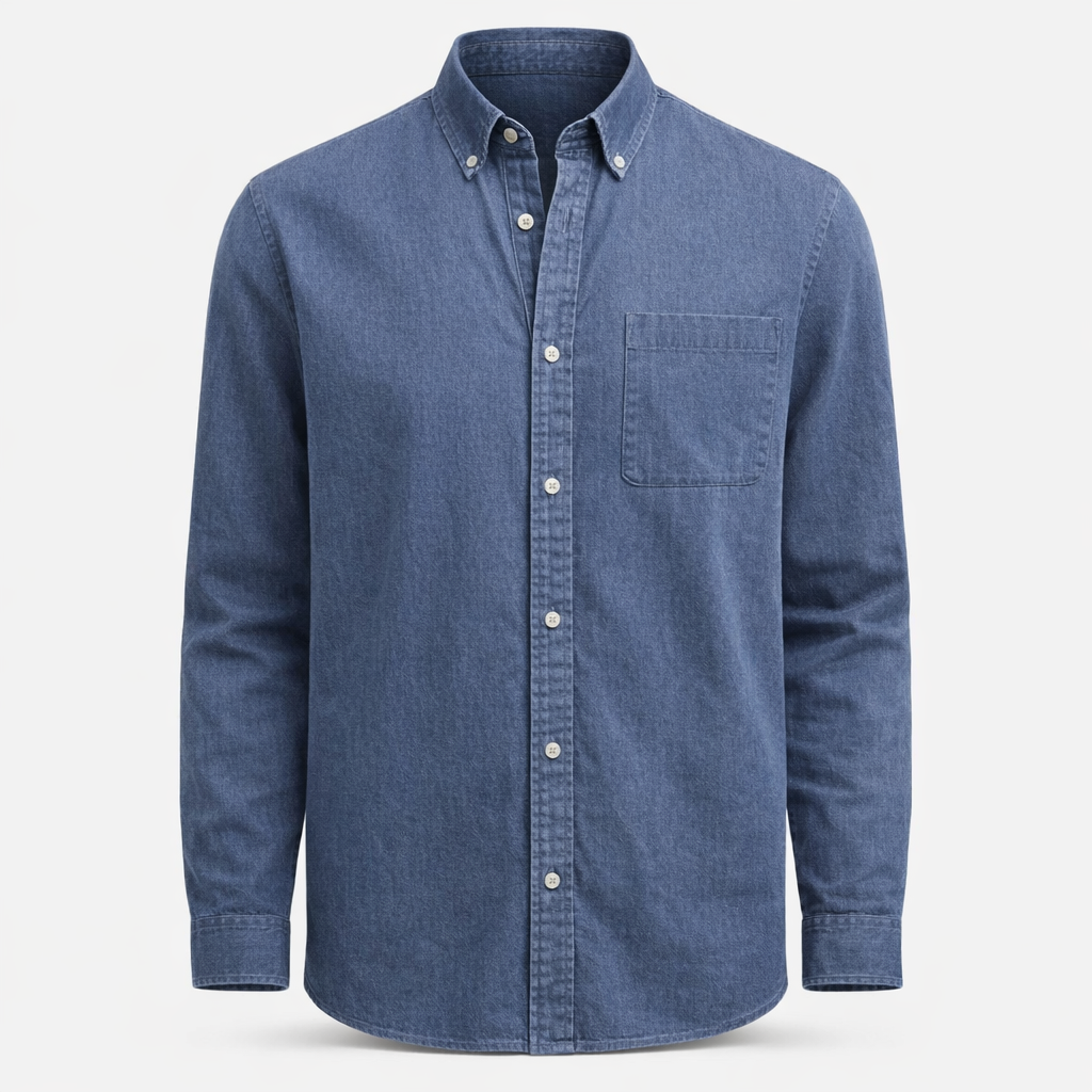 Fawnbury | Men’s Solid Long Sleeve Business Shirt Blouse