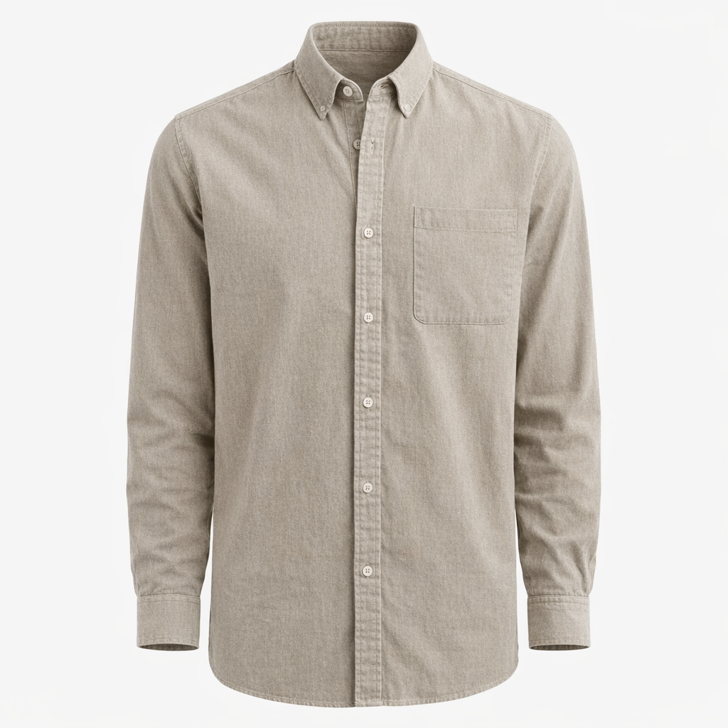 Fawnbury | Men’s Solid Long Sleeve Business Shirt Blouse