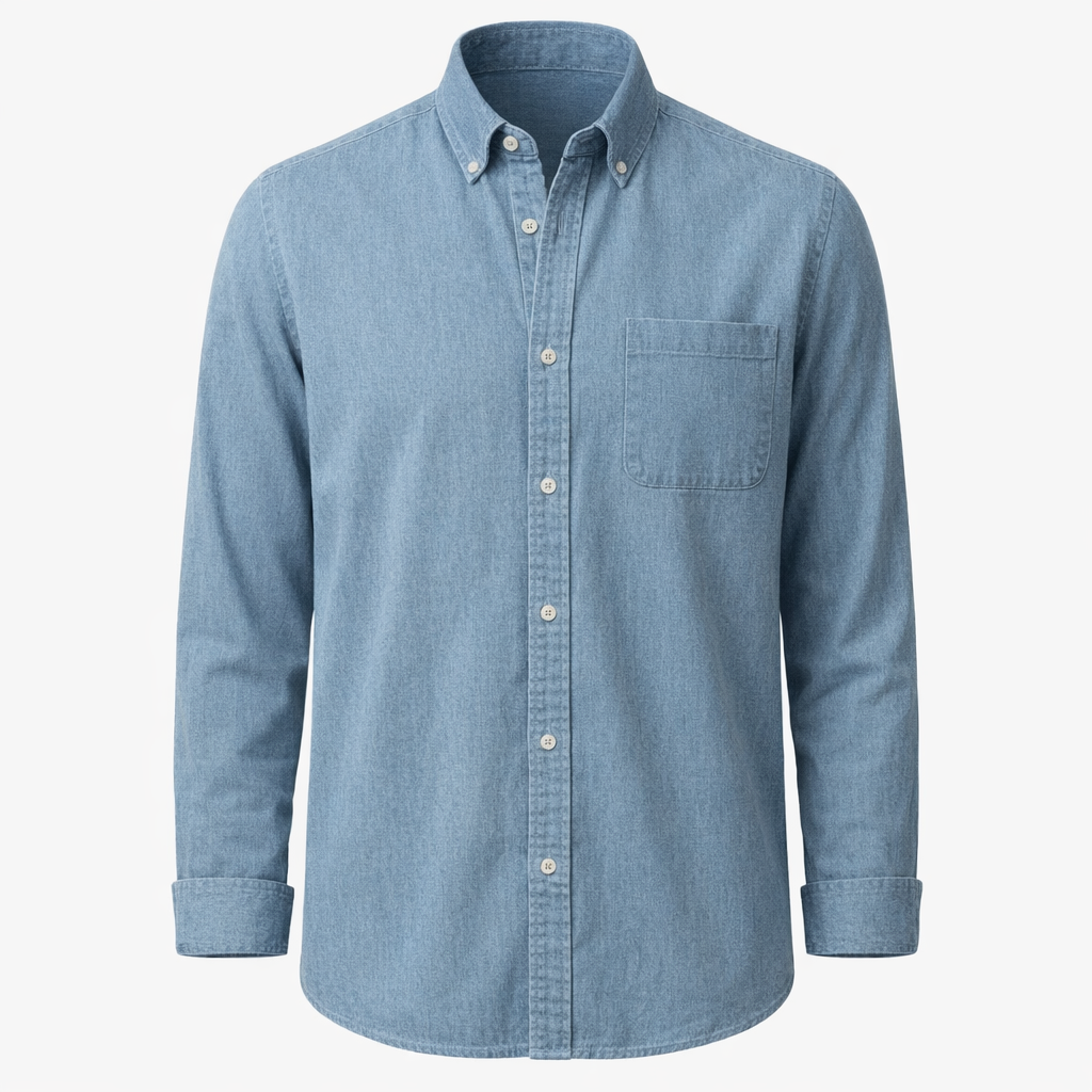 Fawnbury | Men’s Solid Long Sleeve Business Shirt Blouse