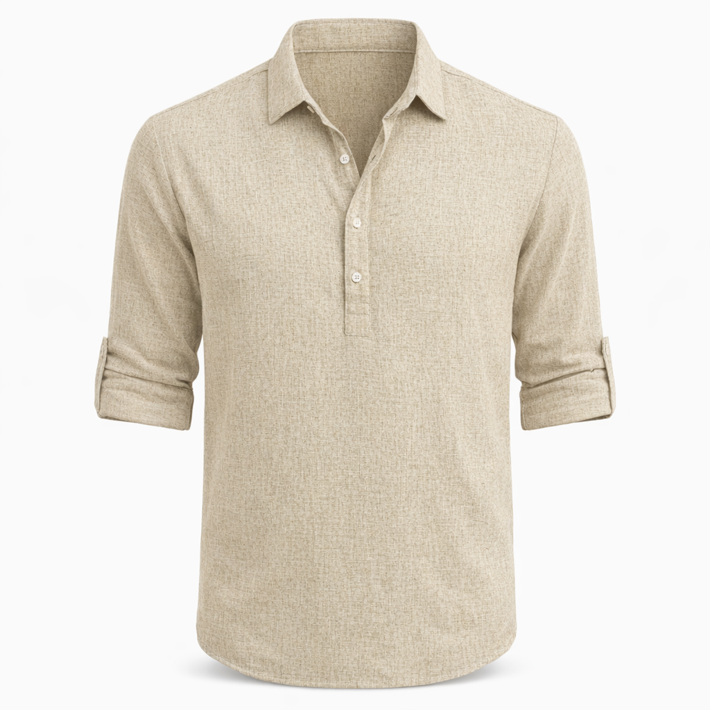 Fawnbury | Men’s Linen Roll-Up Sleeve Shirt
