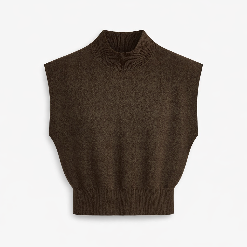 Fawnbury | Women’s Sleeveless Mock Neck Knit Top