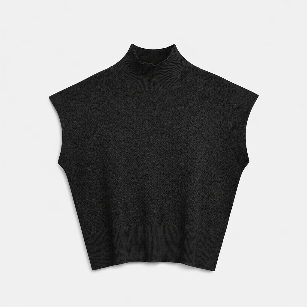 Fawnbury | Women’s Sleeveless Mock Neck Knit Top