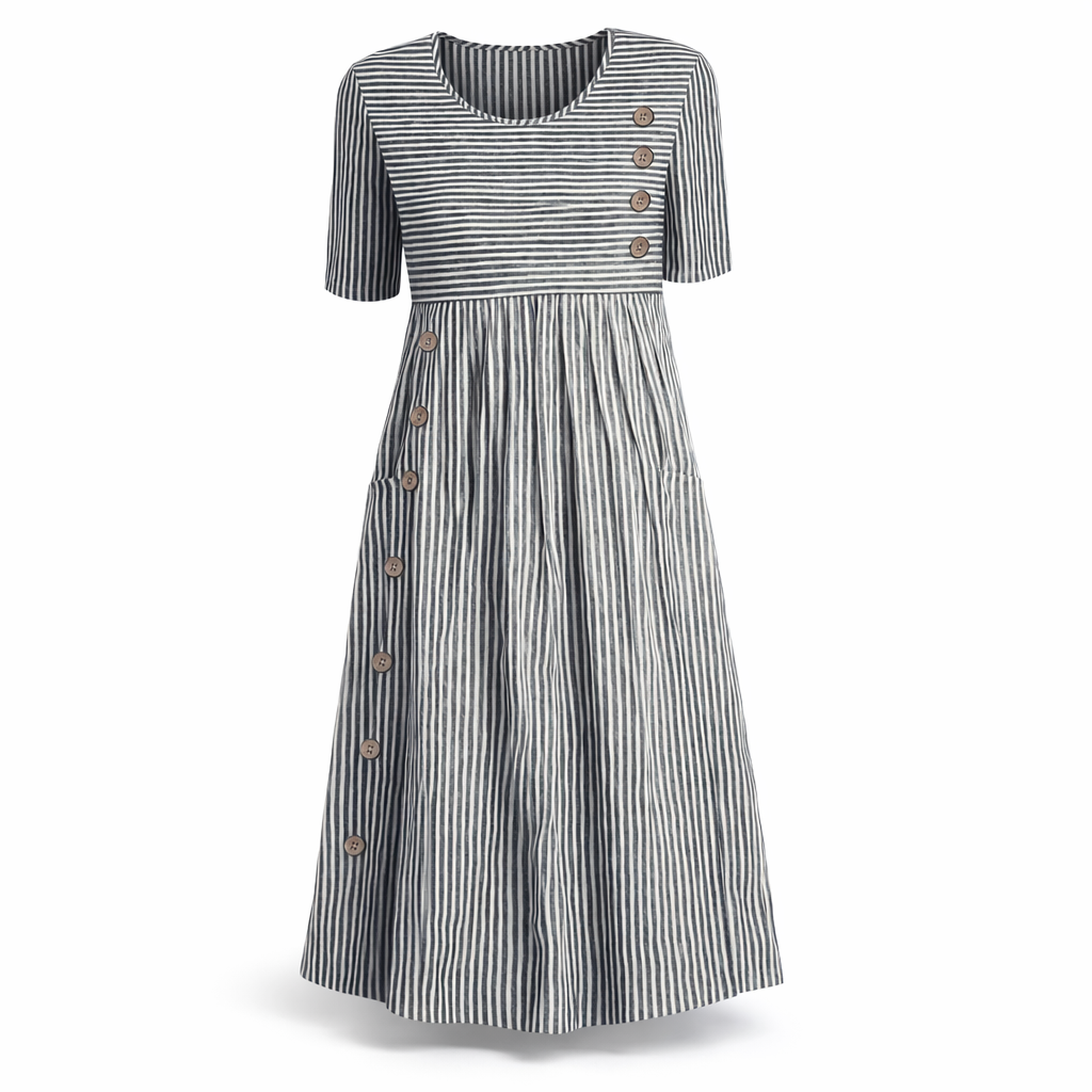Fawnbury | Women’s Striped Midi Dress