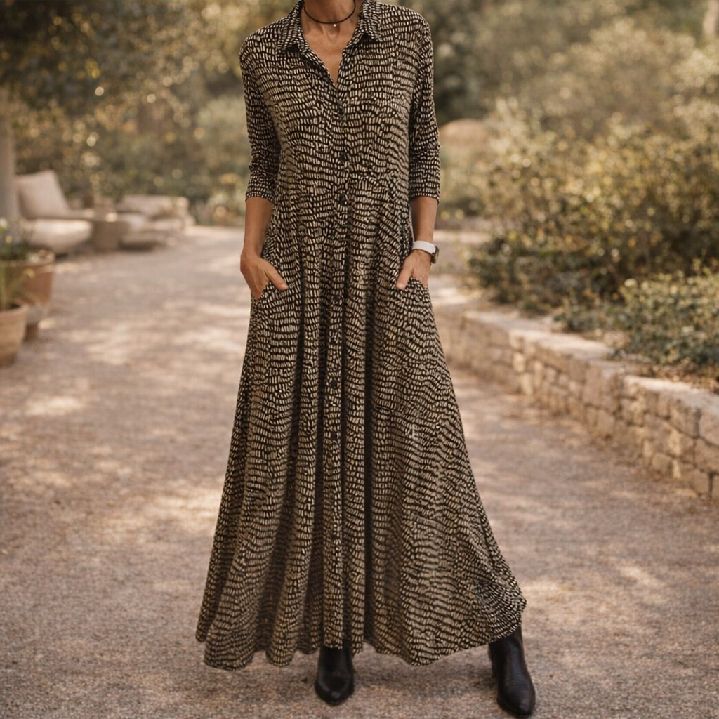 Fawnbury | Women’s Elegant Pocket Midi Dress