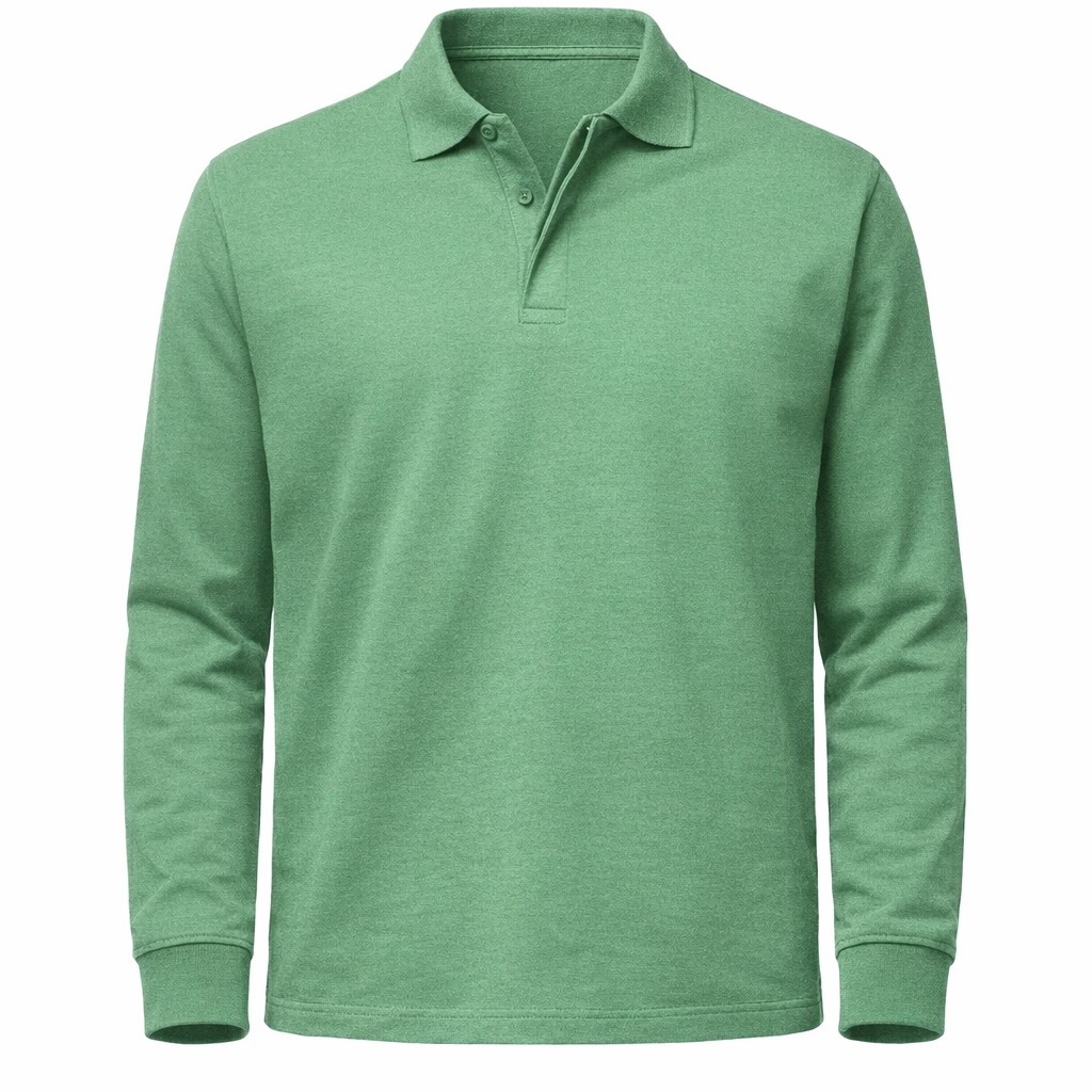 Fawnbury | Men’s Fine Knit Long Sleeve Polo Sweater