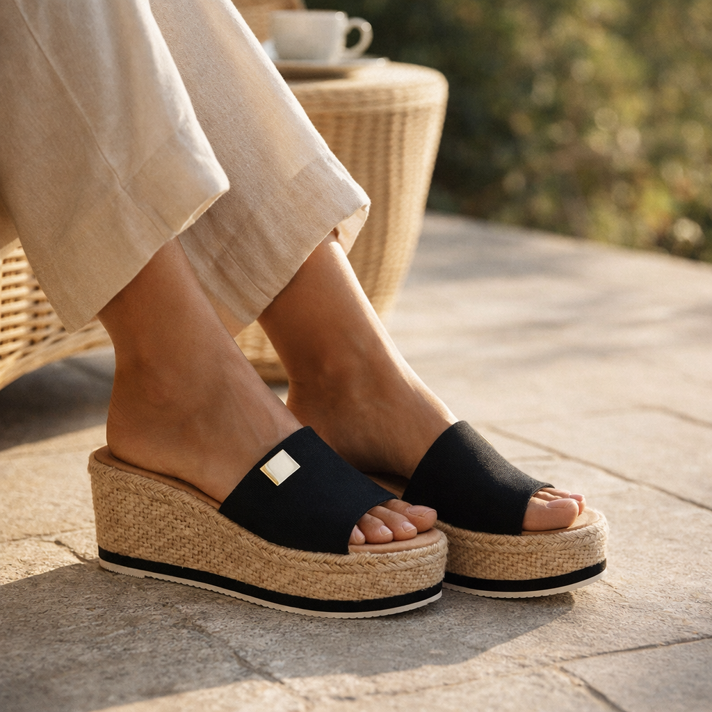 Fawnbury | Women’s Platform Espadrille Slide Sandals
