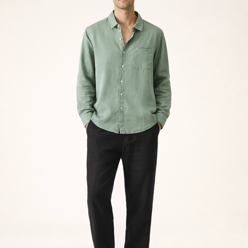 Fawnbury | Men’s Linen Shirt and Drawstring Trousers Set