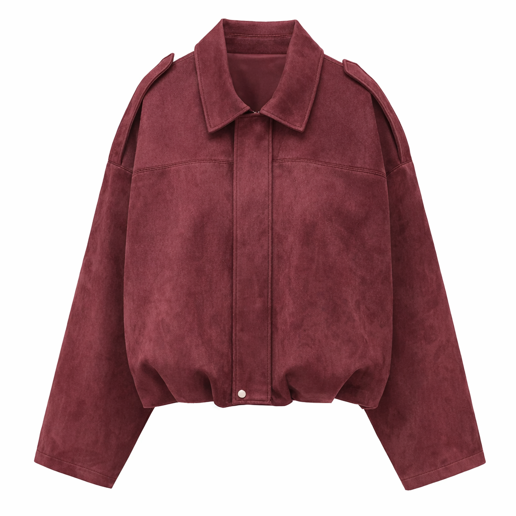 Fawnbury | Women’s Suede Bomber Jacket