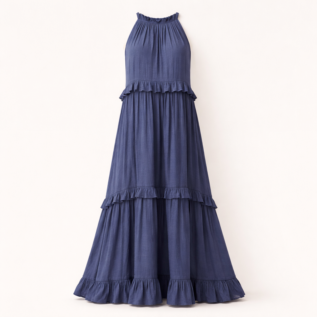 Fawnbury | Women’s Ruffle Trim Tiered Maxi Dress
