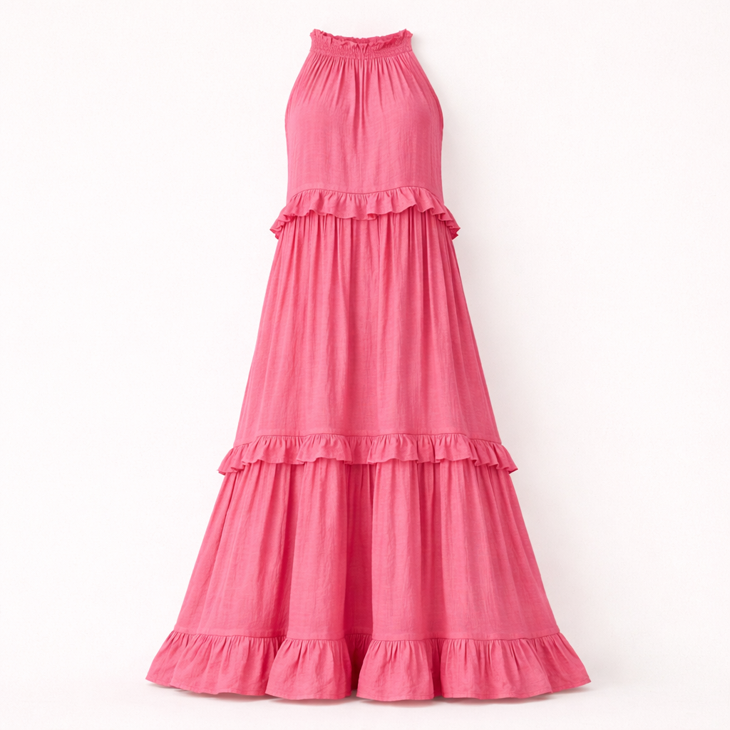 Fawnbury | Women’s Ruffle Trim Tiered Maxi Dress