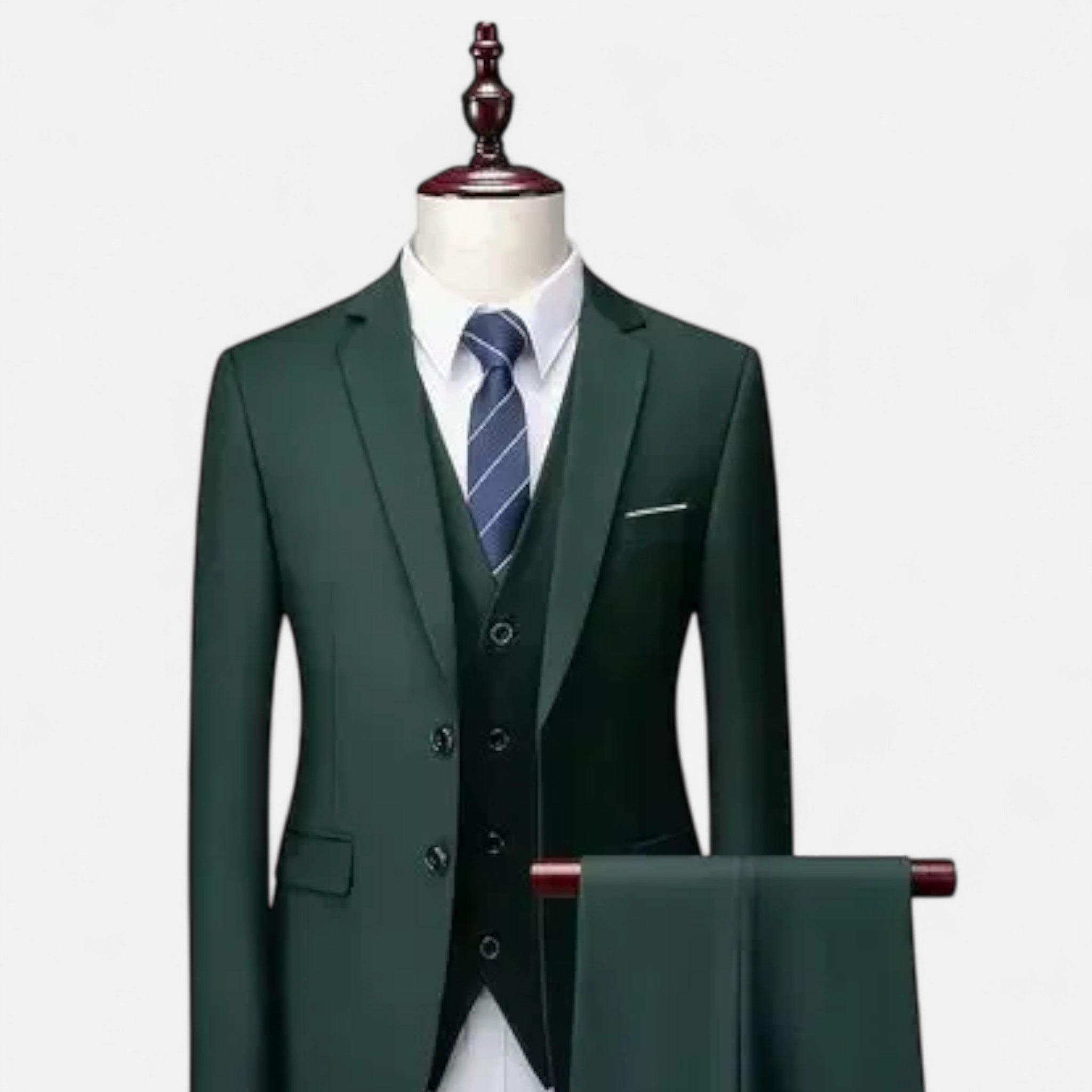 Pebblebury | Men’s Slim Fit Formal 3-Piece Blazer Suit