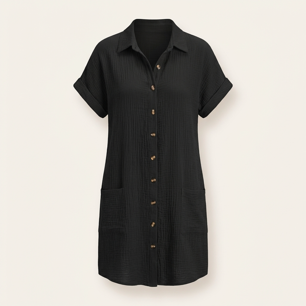 Fawnbury | Women’s Button-Up Cotton Shirt Dress