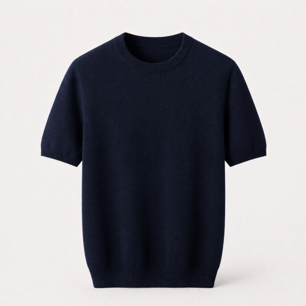 Fawnbury | Men’s Short Sleeve Fine Knit Top Merino