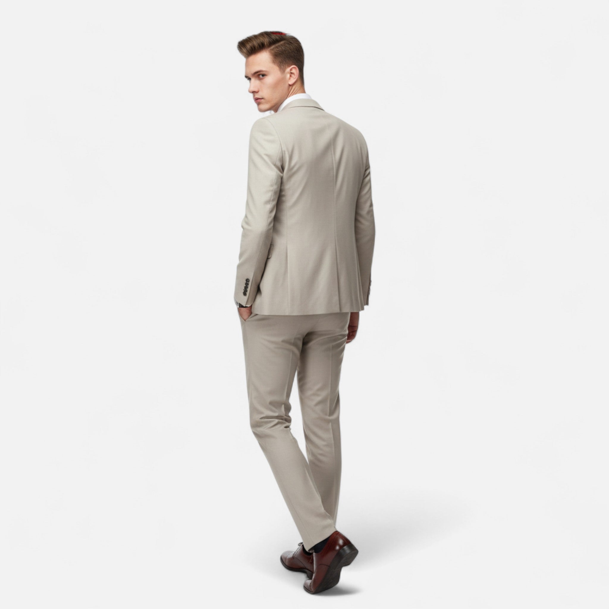 Pebblebury | Men’s Slim Fit Formal 3-Piece Blazer Suit