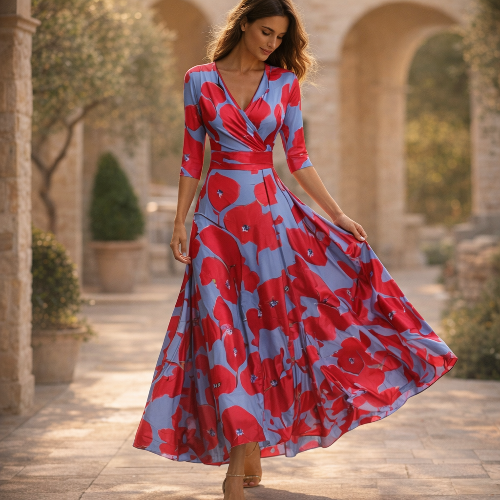 Fawnbury | Women’s Luxury Floral Midi Dress