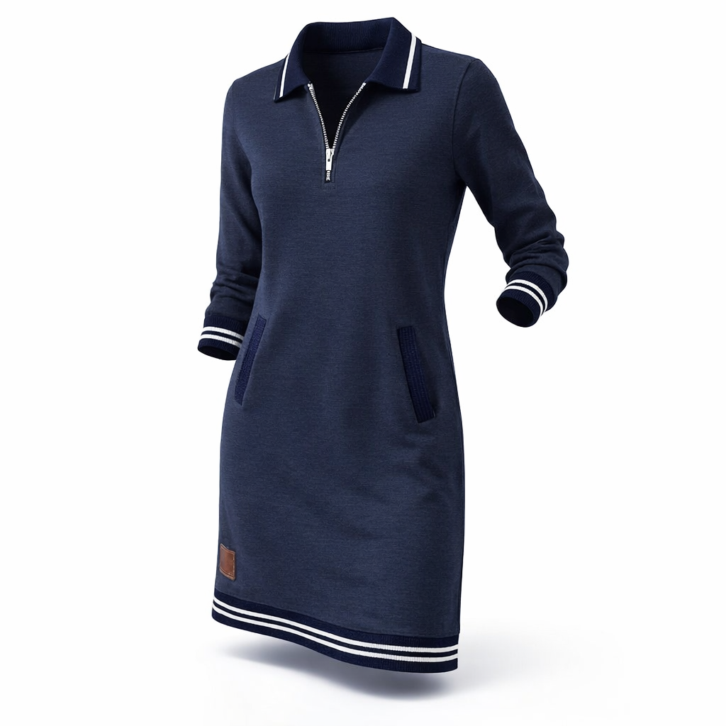 Fawnbury | Women’s Chic Long Sleeve Cotton Dress