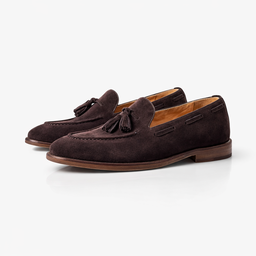 Fawnbury | Men’s Nubuck Leather Penny Loafers