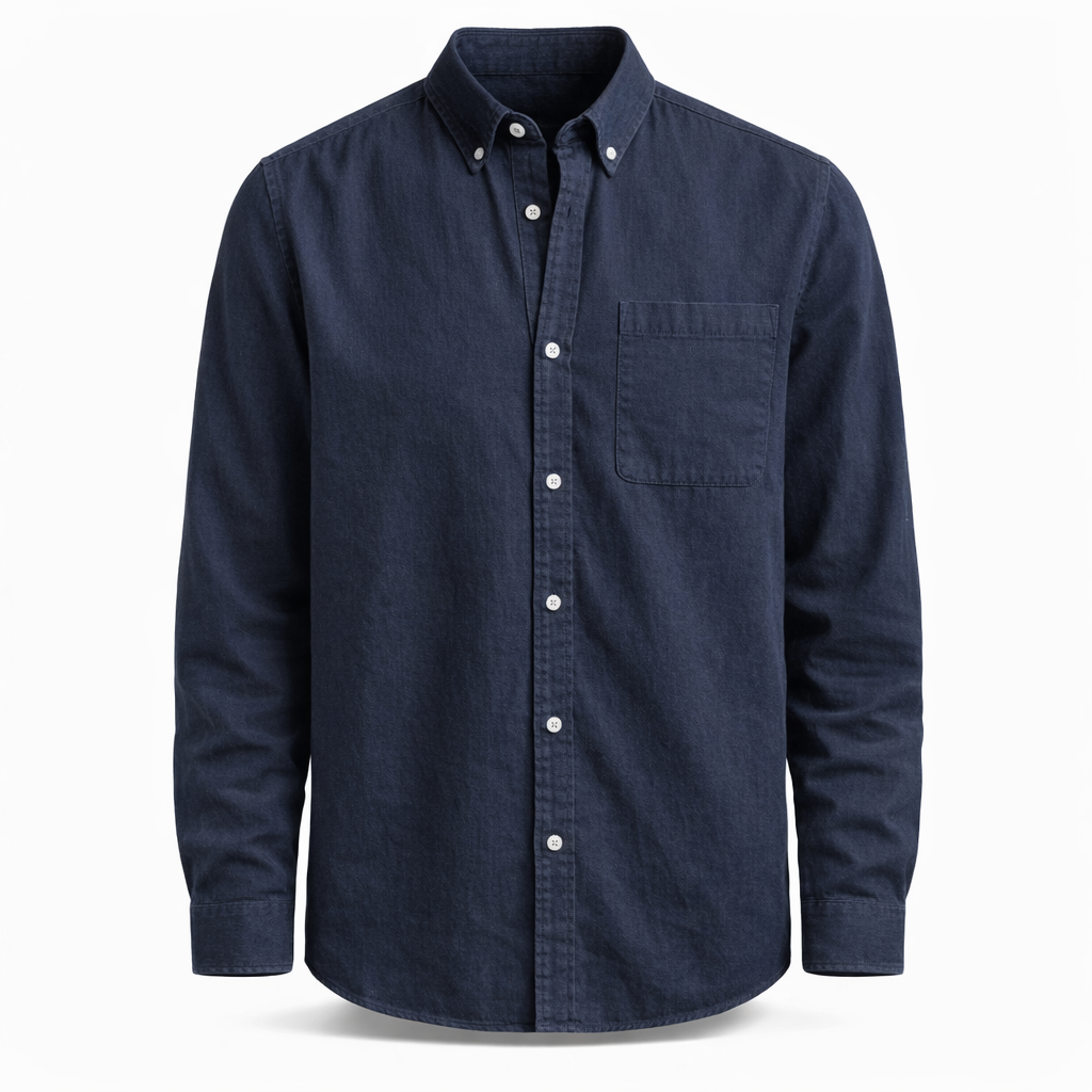 Fawnbury | Men’s Solid Long Sleeve Business Shirt Blouse