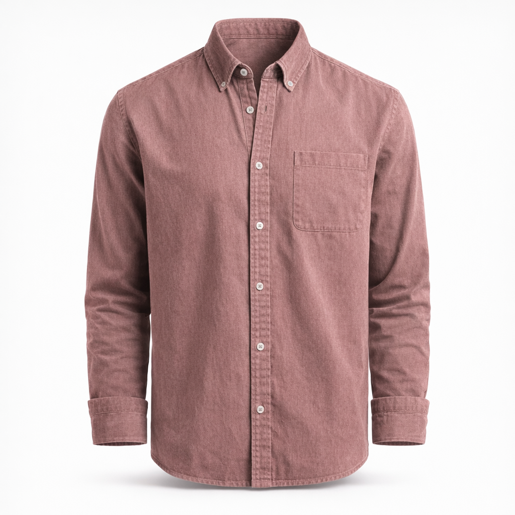 Fawnbury | Men’s Solid Long Sleeve Business Shirt Blouse