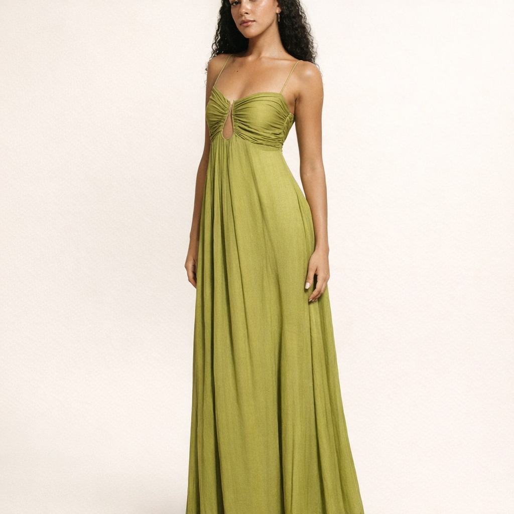 Fawnbury | Women’s Ruched Bust Maxi Slip Dress
