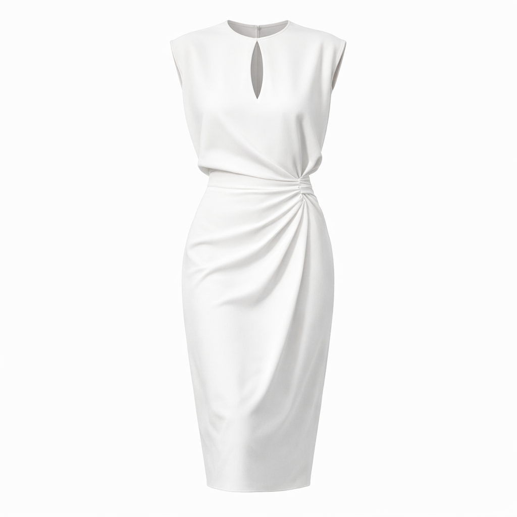 Fawnbury | Women’s Draped Waist Midi Dress