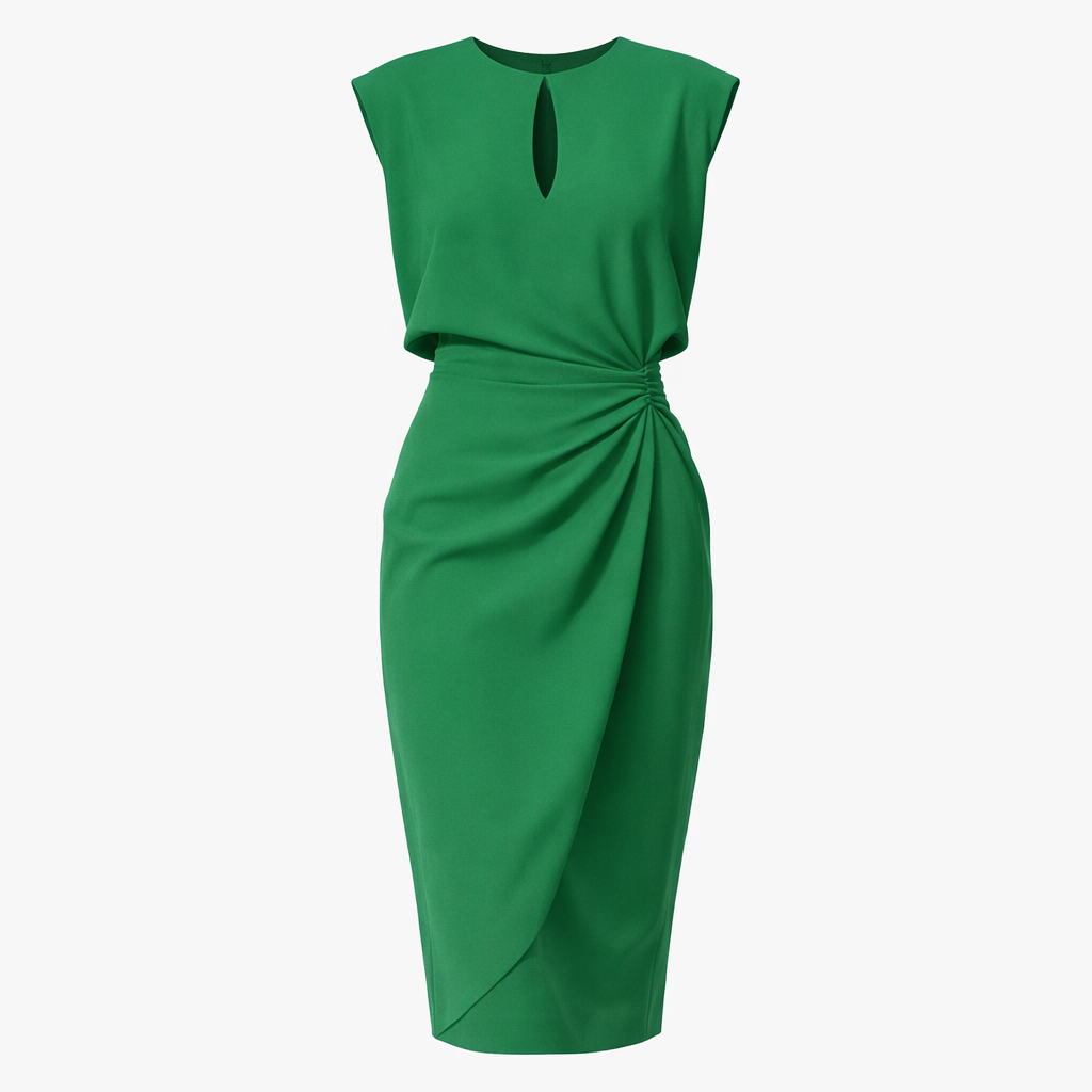 Fawnbury | Women’s Draped Waist Midi Dress
