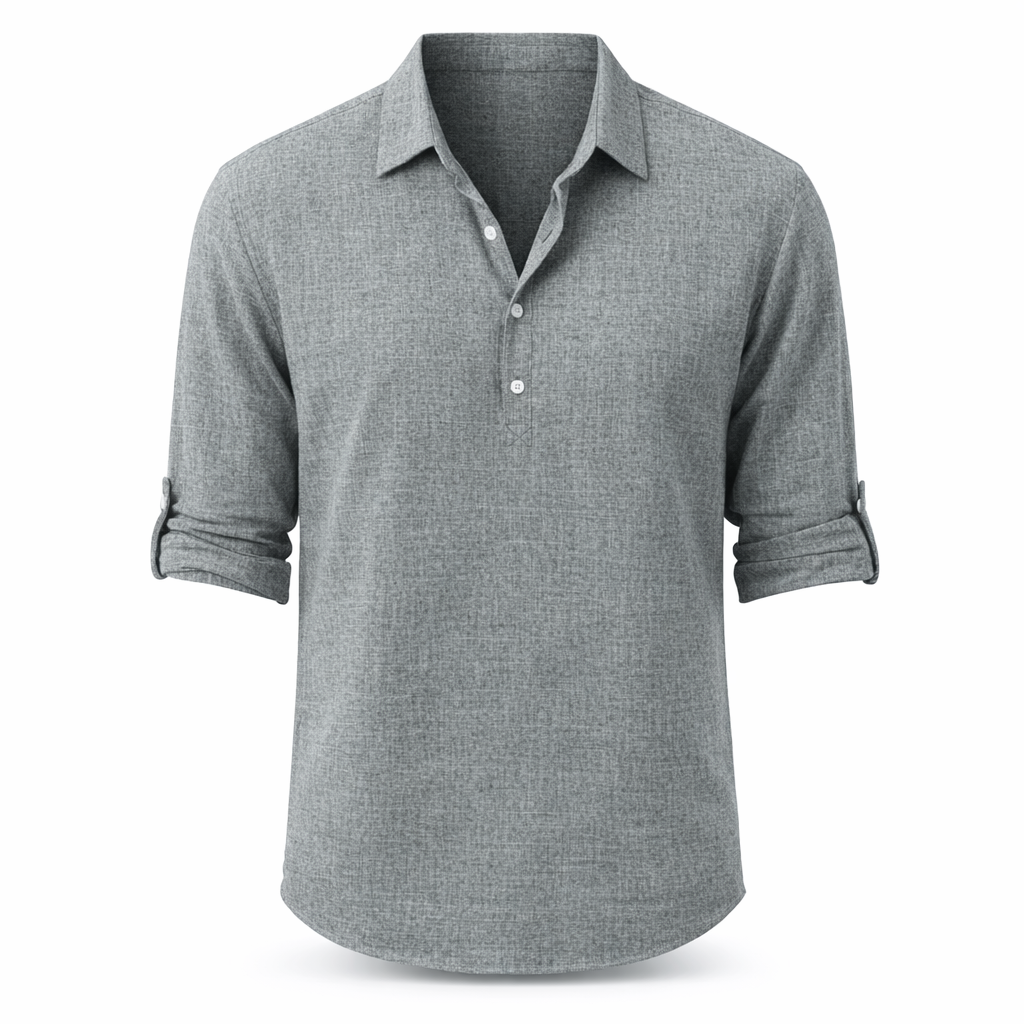 Fawnbury | Men’s Linen Roll-Up Sleeve Shirt
