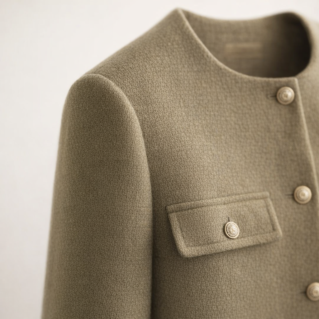 Fawnbury | Women’s Collarless Pocket Jacket