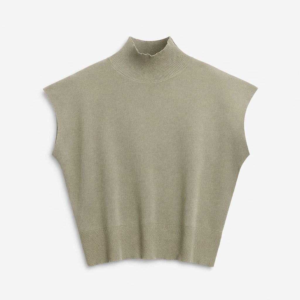 Fawnbury | Women’s Sleeveless Mock Neck Knit Top