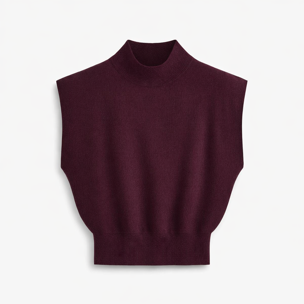 Fawnbury | Women’s Sleeveless Mock Neck Knit Top