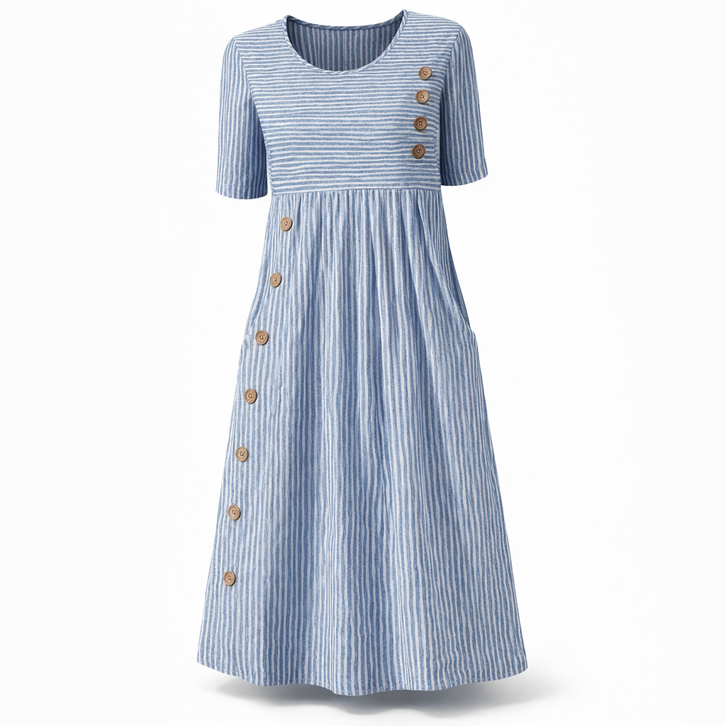 Fawnbury | Women’s Striped Midi Dress