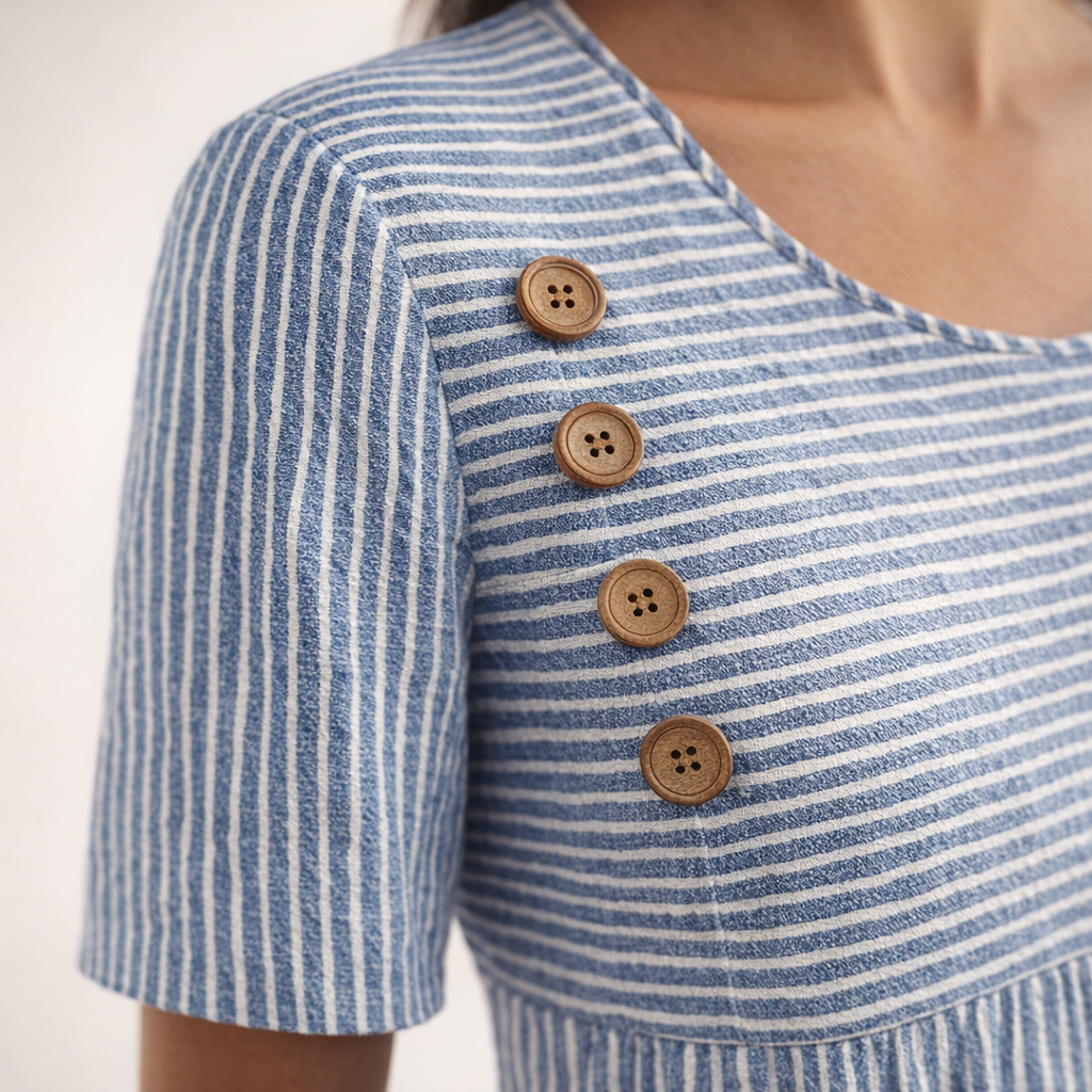 Fawnbury | Women’s Striped Midi Dress