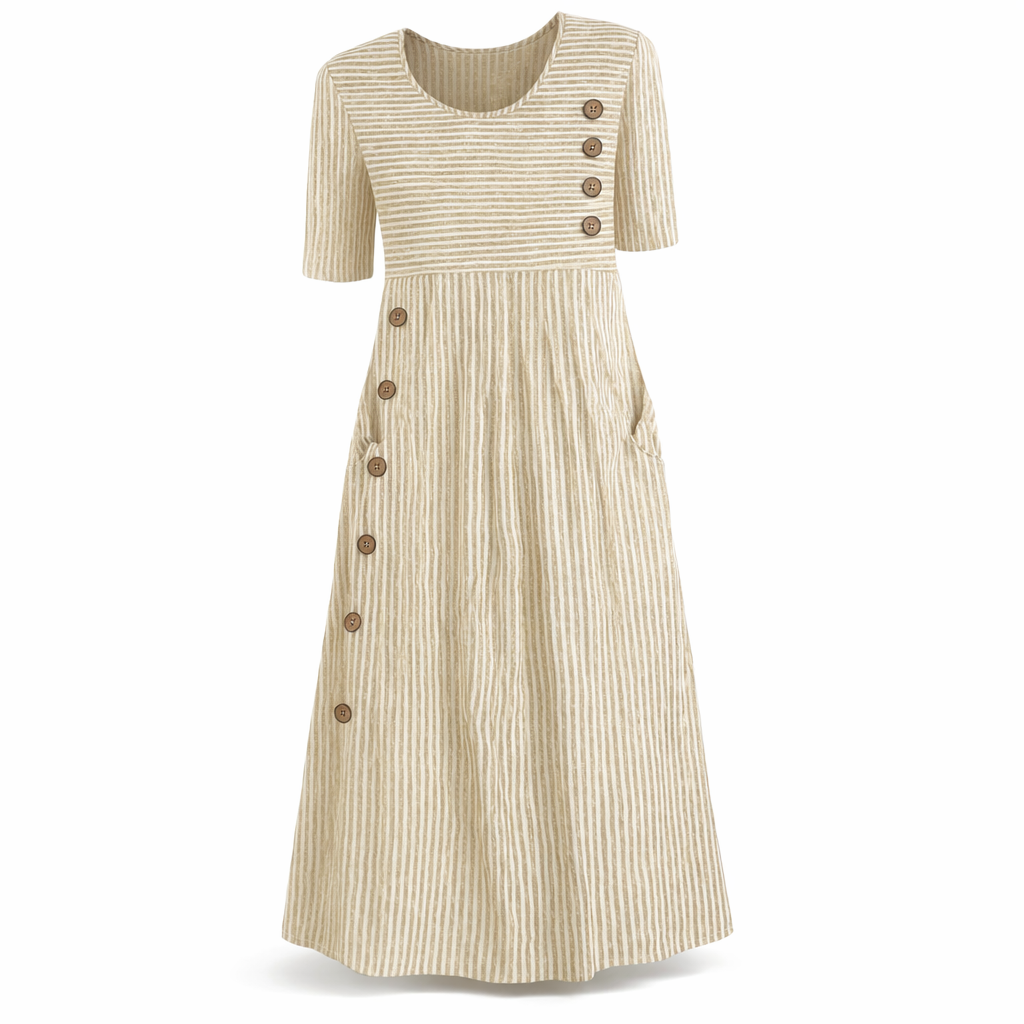 Fawnbury | Women’s Striped Midi Dress