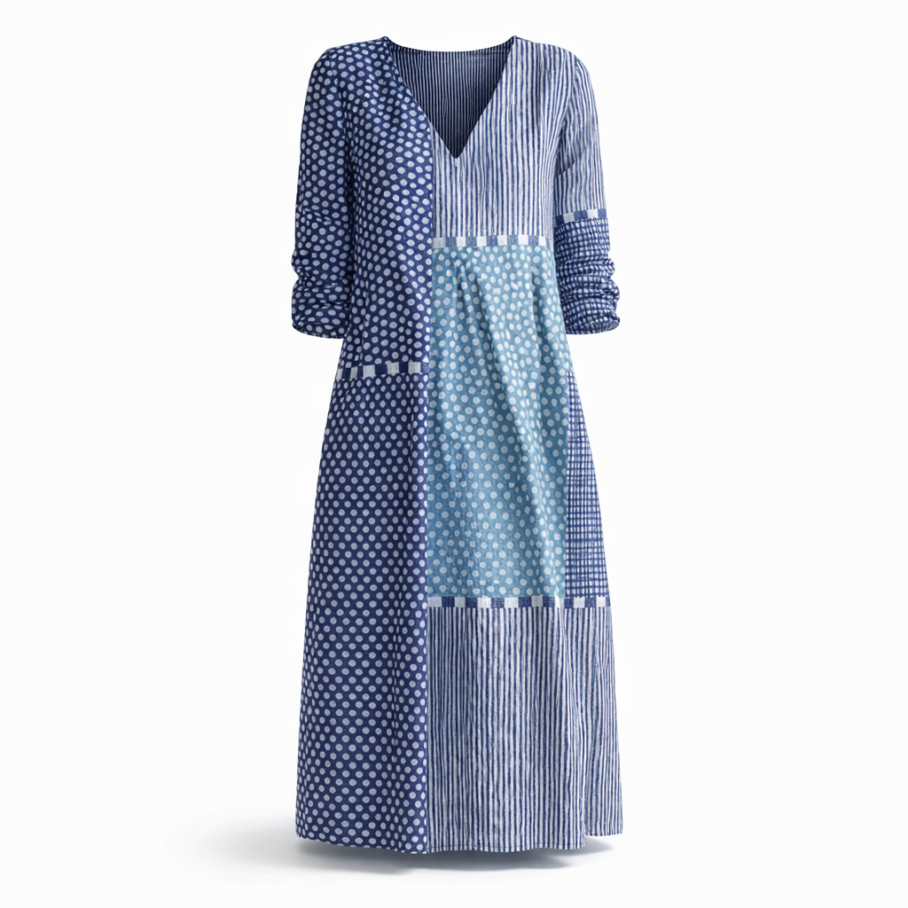 Fawnbury | Women’s Retro Linen Midi Dress