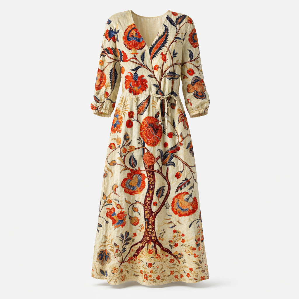 Fawnbury | Women’s Bohemian Floral Midi Dress