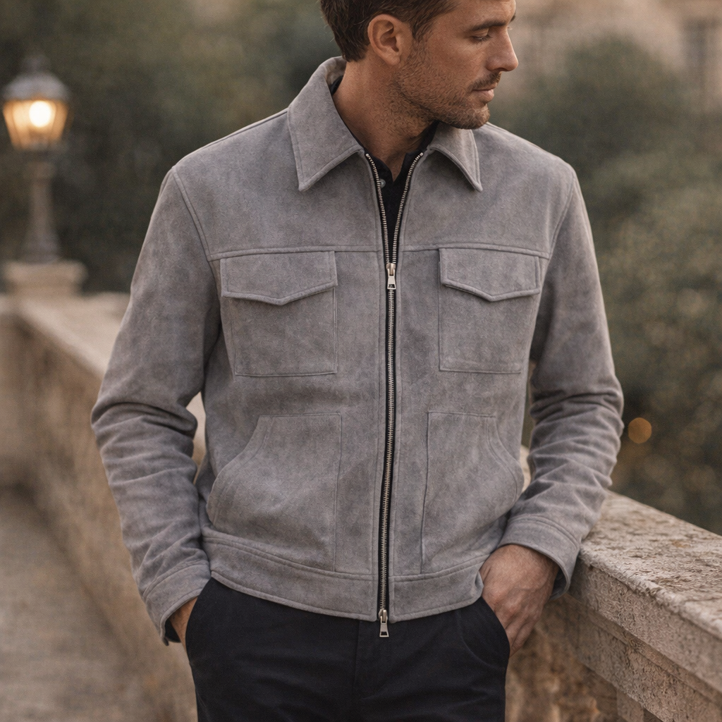 Fawnbury | Men’s Loose-Fit Suede Jacket