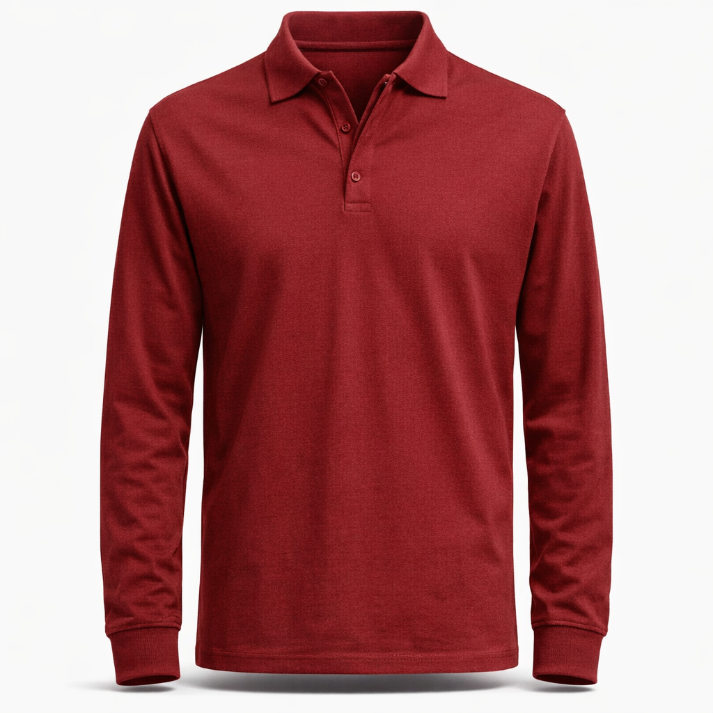 Fawnbury | Men’s Fine Knit Long Sleeve Polo Sweater