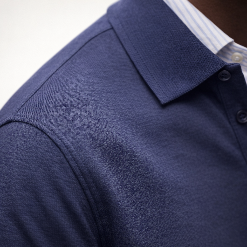 Fawnbury | Men’s Fine Knit Long Sleeve Polo Sweater
