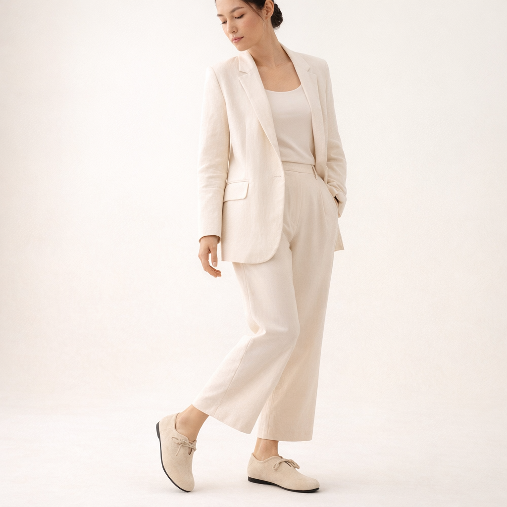 Fawnbury | Women’s Suede Tie-Front Flat Shoes